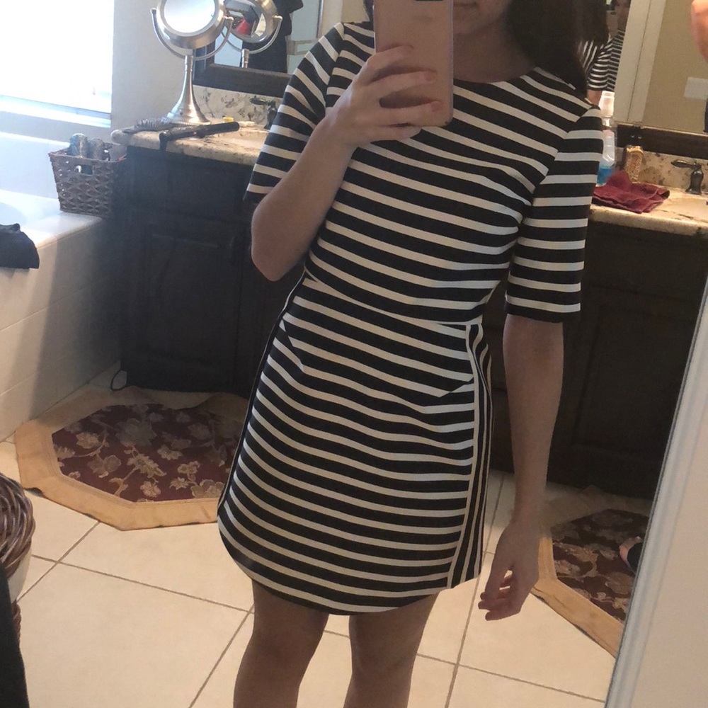 Striped body topshop dress